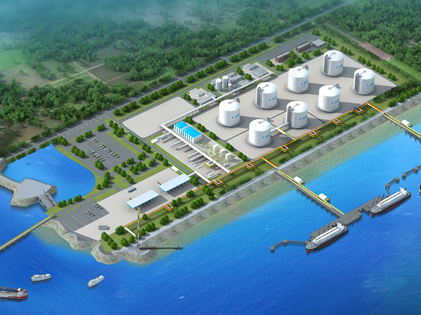 The city's first LNG emergency reserve station construction project